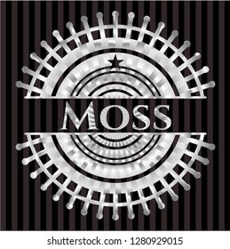 Moss silvery shiny badge