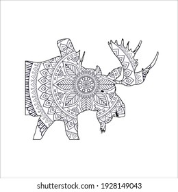 Mosse Coloring page for all ages