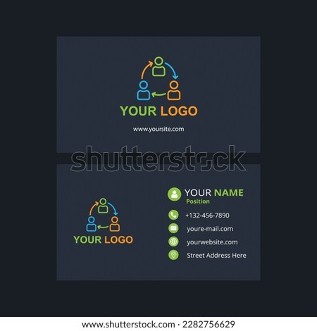 The most Beautifu and creative Double sided business card Template