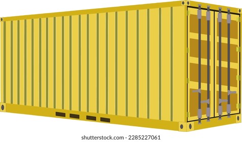 Los contenedores cerrados más bellos de un bonito color amarillo