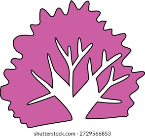 O design gráfico abstrato de árvore mais colorido