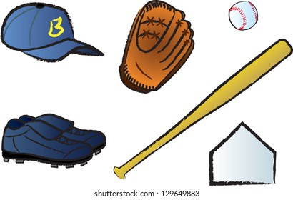 The most commonly used baseball gear.