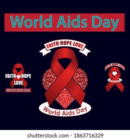 Most commonly used in quote designs for 'World AIDS Day'. 
There are three different types of editable vector designs. These designs can be used for T-shirts, mugs, stickers and various print items.
