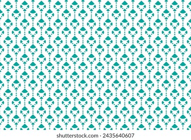 La mayoría de los patrones de tela tailandesa contemporánea son de color azul circular y apilados juntos en un patrón del mismo tamaño. Tiene la forma de una lámpara. El fondo blanco de cada círculo da la dimensión de la imagen
