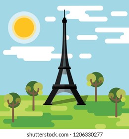 Most famous Eiffel Tower on the world
