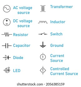 Most Important Electrical Symbol Vector Icon Stock Vector (Royalty Free ...