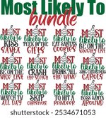 Most Likely To Bundle - Christmas Illustrations