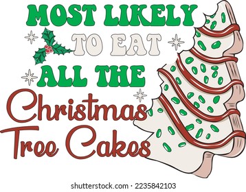 Most Likely To Eat All The Christmas Tree Cakes