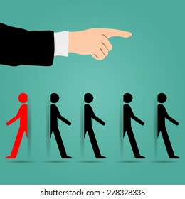 Most People Guided Right Direction Different Stock Vector (royalty Free 