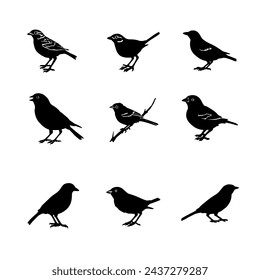 most popular black bird silhouette 