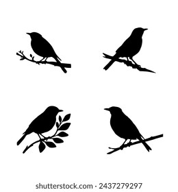 most popular black bird silhouette 