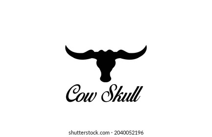 Most Popular Cow Skull Template Design.