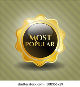 Most Popular gold shiny badge