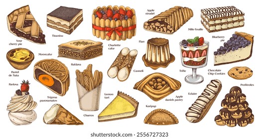 Most popular pastry types all over the world