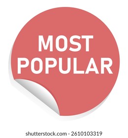 The most popular red 3d sticker vector
Vector 3d sticker on a white background with the inscription