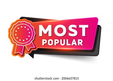 Most Popular Shopping modern red web banner.
