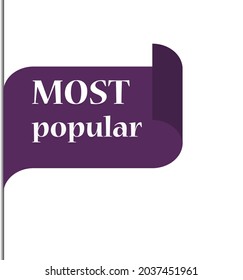 Most Popular Shopping Vector Ribbon eps 10