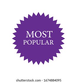 Most popular sign icons vector, pink