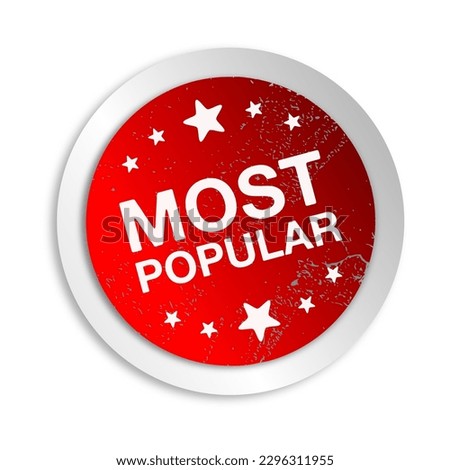 most popular text stickers background design vector