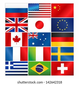 Most popular vector flags/Most popular vector flags