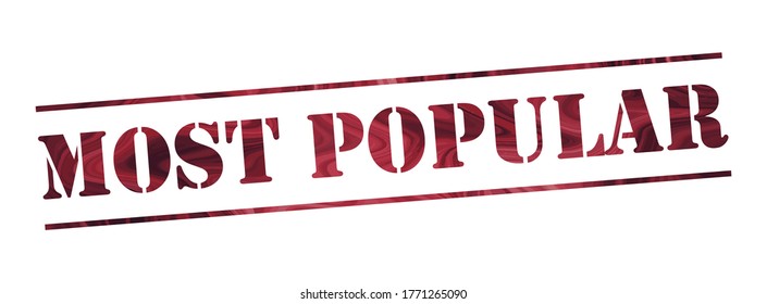  most popular Vector stamp. White isolated