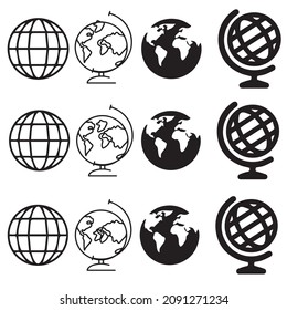 most popular world icon vector