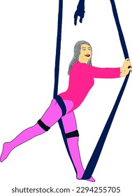 The most powerful gliding movements with the rubber band acrobatics