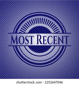 Most Recent emblem with jean texture