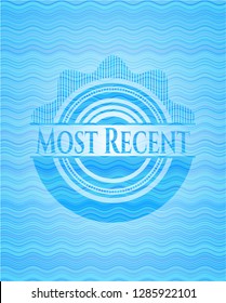 Most Recent water wave representation badge.