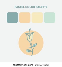 most trending pastel color palette