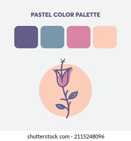 most trending pastel color palette