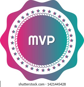 Most Valuable Player MVP Award - rubber stamp.grunge stamp with shadow