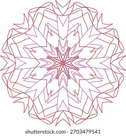 Diseño de mandala más buscado con solo dos colores