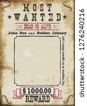 Most Wanted Poster $1000 dollar reward. A4 Sheet Proportions