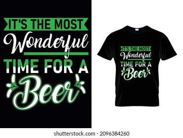 IT'S THE MOST WONDERFUL TIME FOR A BEER T-SHIRT DESIGN