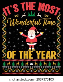 It's the most wonderful time of the year Christmas t-shirt design