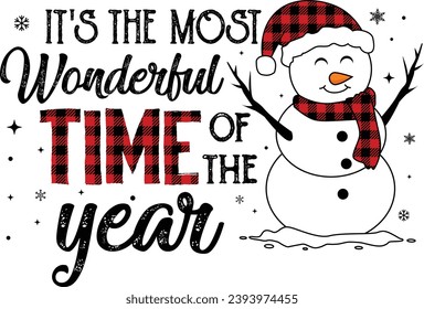 It’s the Most Wonderful Time of the Year, Christmas Snowman, Snowman, Funny Christmas, Funny Snowman, Merry Christmas, Xmas Snowman