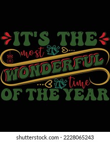It's the most wonderful time of the year Typography Design