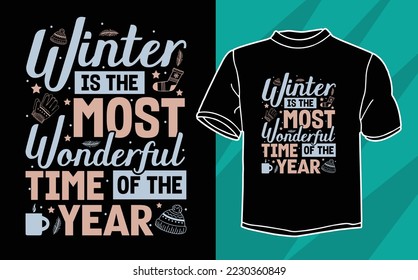 most wonderful winter t shirt design