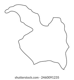 Mosta District map, administrative division of Malta. Vector illustration.