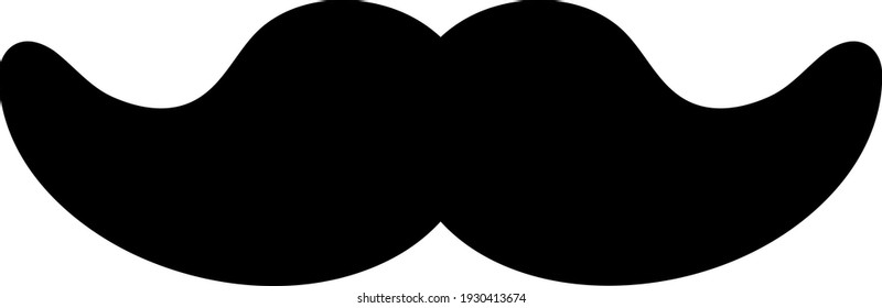 A mostache isolated vector illustration.