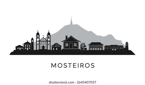 Mosteiros with Cape Verde, Silhouette, and Skyline.