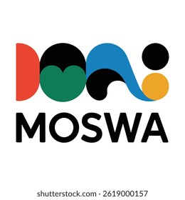MOSWA Vektor Typografie Design neu