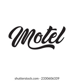 Motel Cursive Handwritten Font Typography Text Calligraphic Vector Quote