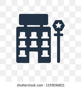 Motel vector icon isolated on transparent background, Motel transparency concept can be used web and mobile