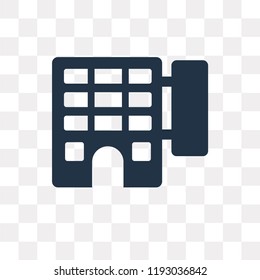 Motel vector icon isolated on transparent background, Motel transparency concept can be used web and mobile