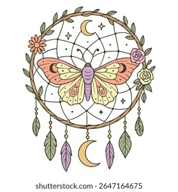moth - Boho Mystic Moth clipart, Beautiful Moth Insect illustration, beauty butterfly Design Sublimation