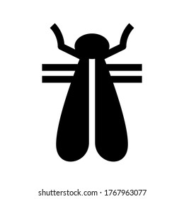 moth  icon or logo isolated sign symbol vector illustration - high quality black style vector icons
