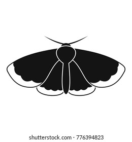 Moth icon. Simple illustration of moth vector icon for web