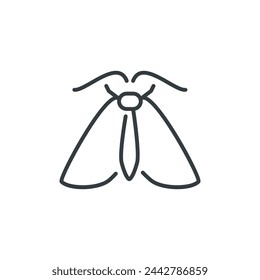 Moth icon, moth vector illustration